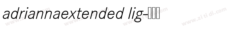adriannaextended lig字体转换